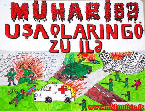Азербайджанское детство в духе ненависти. Дети Азербайджана. Детское творчество